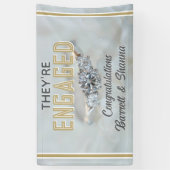 Exquis ! Bannière fiançailles PERSONNALISÉE (Vertical)