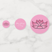 Exquis Lotus dans Confetti Table Rose (Devant)