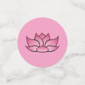 Exquis Lotus dans Confetti Table Rose (Petit recto)