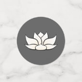 Exquis Lotus en Table Blanche Confetti (Petit recto)