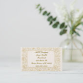 Exquis Rose QR Code Carte de visite (Debout devant)