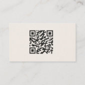 Exquis Rose QR Code Carte de visite (Dos)
