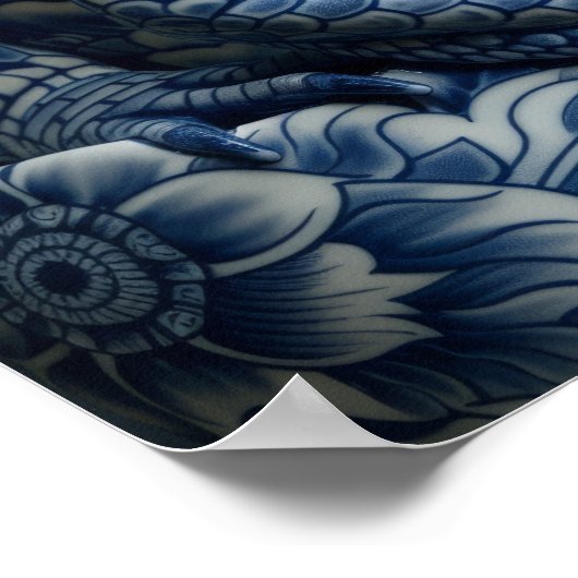 Exquise Albino Alligator Poster d'Art - Complet (Coin)