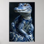 Exquise Albino Alligator Poster d'Art - Complet (Devant)