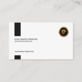 Exquise Black Grunge Creative Founder CEO Visitekaartje (Achterkant)