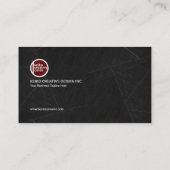 Exquise Charcoal Marble Tile CEO Visitekaartje (Achterkant)