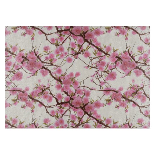 Exquise Cherry Blossom Florals Snijplank (Voorkant)