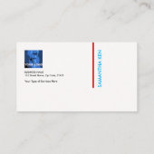 Exquise Concise Blue Atlas Visitekaartje (Achterkant)