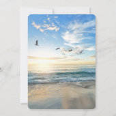 Exquise Dove and Beach Memorial Invitations (Dos)