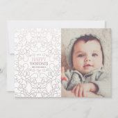 Exquise Fils en Bronze Carte de Noël (Devant)