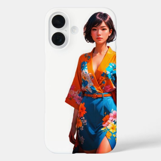 Exquise Floral Blossom iPhone 16 Coque (Verso)
