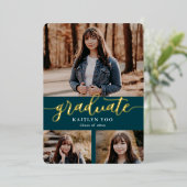 Exquise Goût Foil Graduation Invitation Foil In (Debout devant)