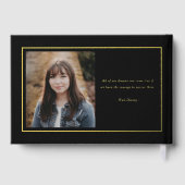 Exquise Goût Foil Photo Graduation Livre d'invités (Verso)
