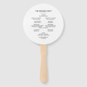 Exquise Herfst Floral Wedding Handwaaier (Achterkant)