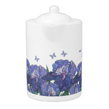 Exquise Iris Blossom  Tea Pot #4
