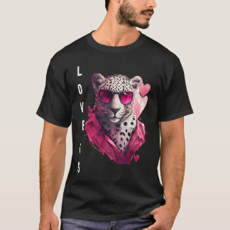 Exquise Love is with Heart Animal Valentijns's da T-shirt