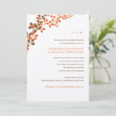 Exquise Vins (Bronze & Orange) Invitation (Debout devant)