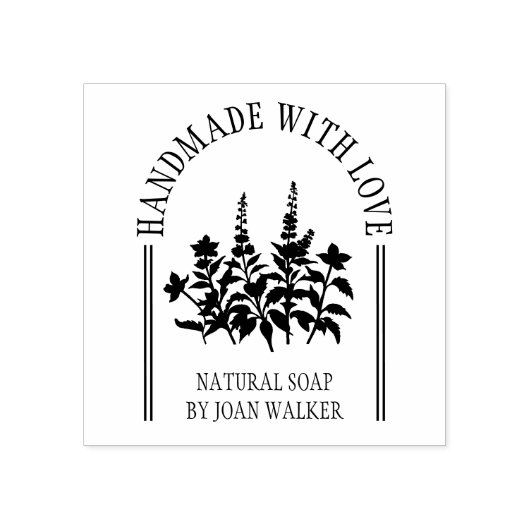 Exquise Wildflower Arch Handmade Love Quote Rubberstempel (Afrduk)