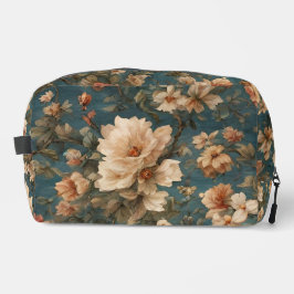 Exquise witte en weelderige koraalrode bloemen Toilettasje