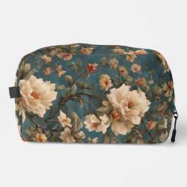 Exquise witte en weelderige koraalrode bloemen Toilettasje