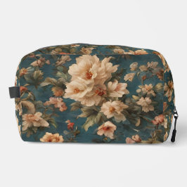 Exquise witte en weelderige koraalrode bloemen Toilettasje