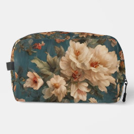 Exquise witte en weelderige koraalrode bloemen Toilettasje