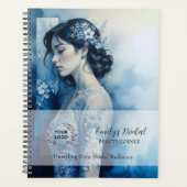 Exquisite Beautiful Bride In Blue Bridal Business Planner (Voorkant)