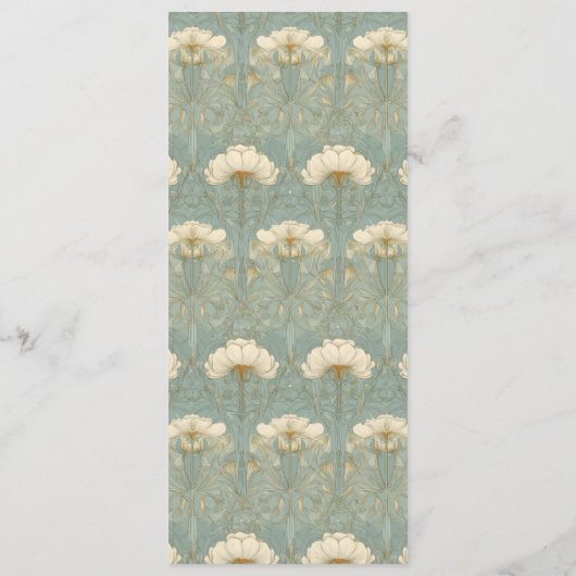 Exquisite Beige Calligraphy Menu (Dos)