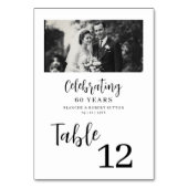 Exquisite Black White Elegant Wedding Anniversarie Kaart (Voorkant)