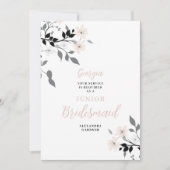 Exquisite Chic Floral Bunch Wedding Jr Bridesmaid Kaart (Voorkant)