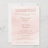 Exquisite Glitter Pink Floral Christian Cross Kaart (Achterkant)