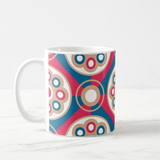Exquisite, luxurious, medieval seamless pattern, koffiemok (Links)