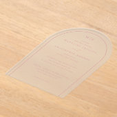 Exquisite Pink Calligraphy Invitation (Poser)