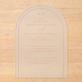 Exquisite Pink Calligraphy Invitation (Recto)