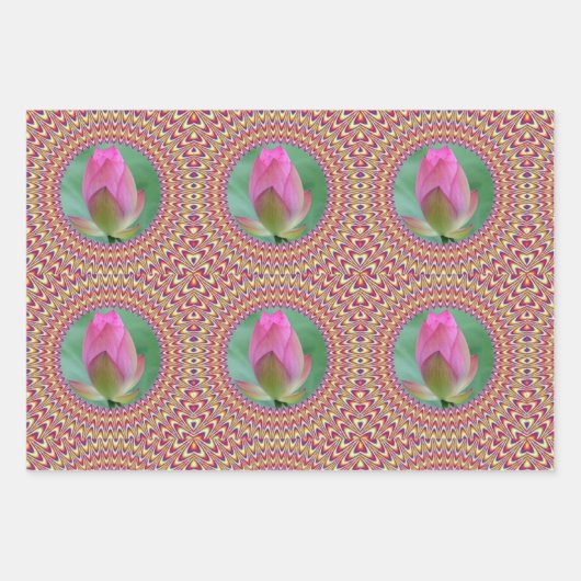 Exquisite Pink Inpakpapier Vel (Voorkant 3)