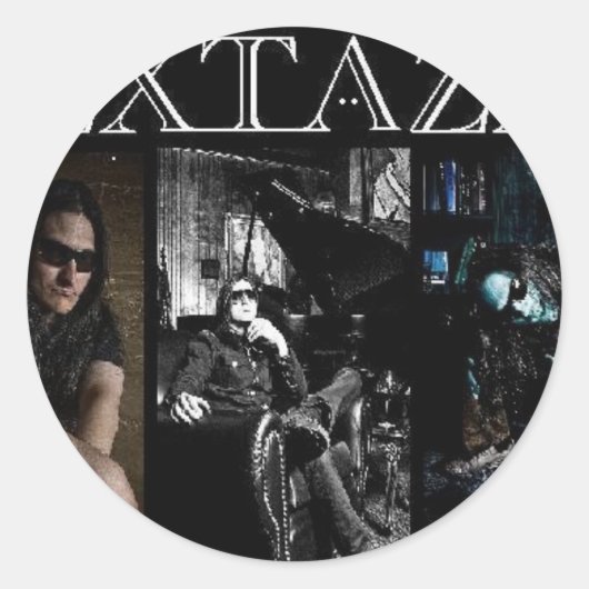 Extaza ronde Sticker (Voorkant)