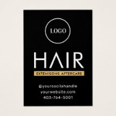 Extensions de cheveux modernes Carte de conseil po (Devant)