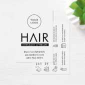 Extensions de cheveux modernes Carte de conseil po (Bureau)