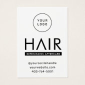 Extensions de cheveux modernes Carte de conseil po (Devant)