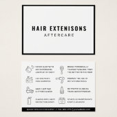 Extensions de cheveux modernes Carte de visite de (Devant & derrière)