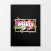 Extensions de Cils Beauty Florals Noir Brochure (Page de couverture)
