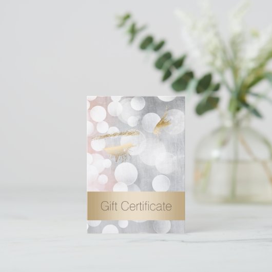 Extensions Eyelash Silver & Or Certificats cadeaux (Debout devant)