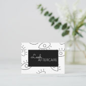 Extensions Lash Carte de suivi (Debout devant)