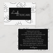 Extensions Lash Carte de suivi (Devant / Derrière)