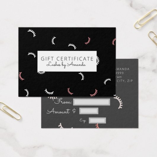 Extensions Lash de certificat cadeau (Bureau)