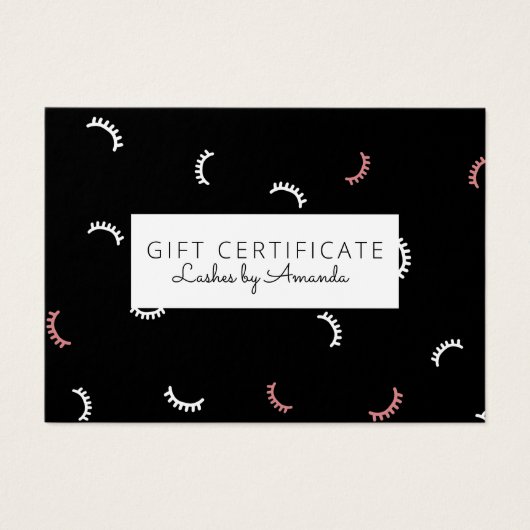 Extensions Lash de certificat cadeau (Devant)