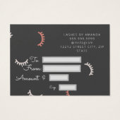 Extensions Lash de certificat cadeau (Dos)