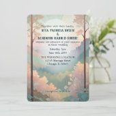 Extérieur Imaginaire Mountain Faire-part de mariag (Debout devant)