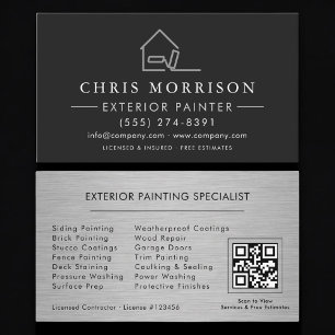 Exterieur Schilderen QR Code Professional Visitekaartje