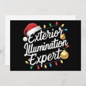 Exterieur verlichtings expert kerstlicht decor feestdagenkaart (Voorkant / Achterkant)